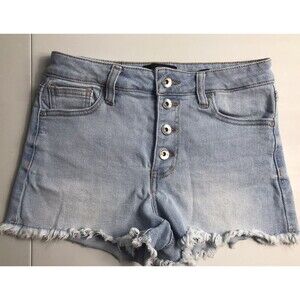 Kendall + Kylie The Hipster Shorts Denim Light Wash Juniors 7 /28 Blue
